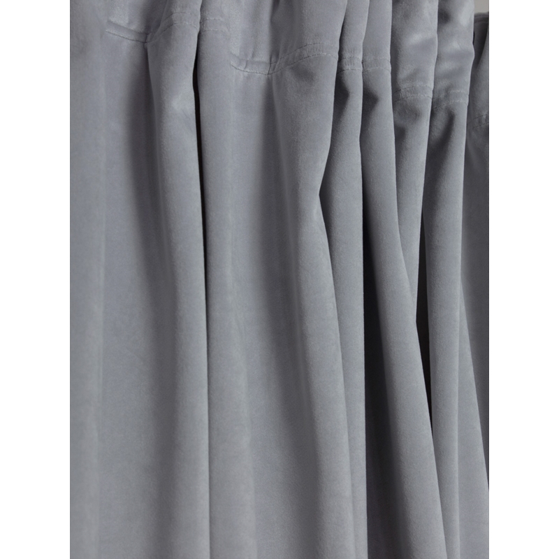 Kotara aksamit do przymierzalni szara 155x180cm