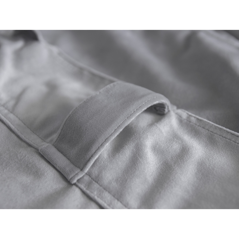 Kotara aksamit do przymierzalni szara 155x180cm