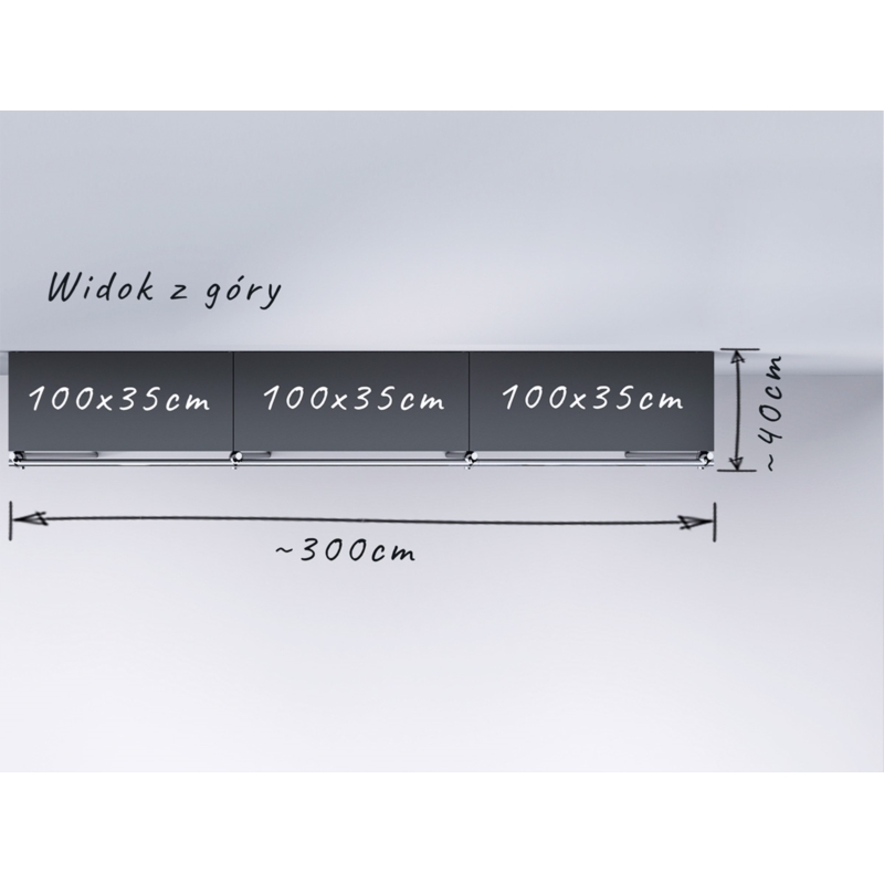 Wieszak odzieżowy, sklepowy, z półką górną, chrom