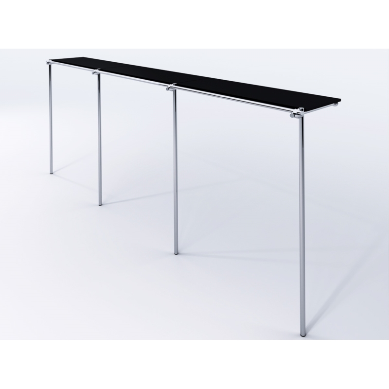 Wieszak odzieżowy, sklepowy, z półką, chrom