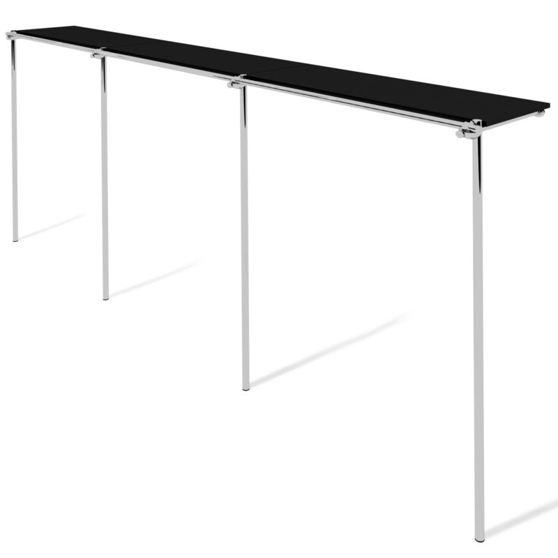 Wieszak odzieżowy, sklepowy, z półką, chrom