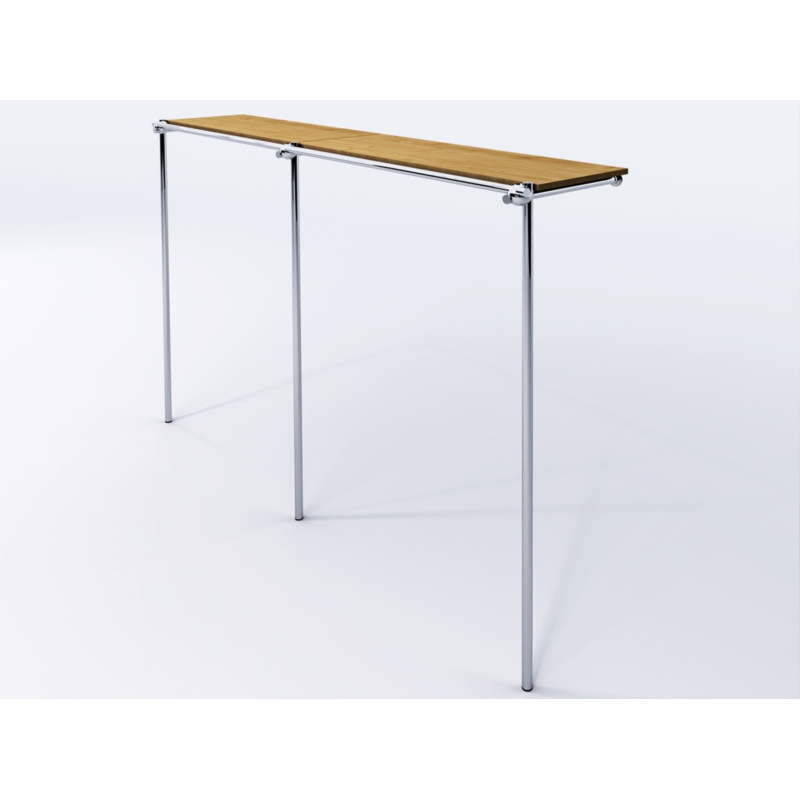 Wieszak do sklepu odzieżowgo z górną półką