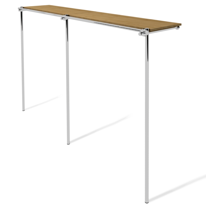 Wieszak do sklepu odzieżowgo z górną półką