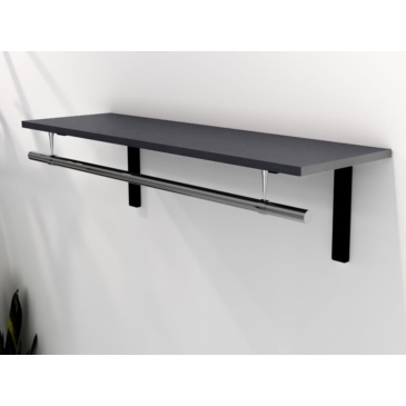 Półka naścienna, sklepowa, z relingiem, 100x35cm