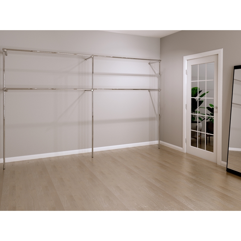 Wieszak odzieżowy, sklepowy, 240x40x200 chrom