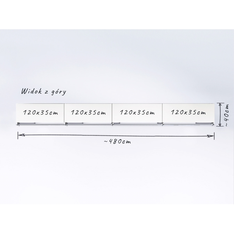 Wieszak odzieżowy stojak sklepowy podwójny chrom