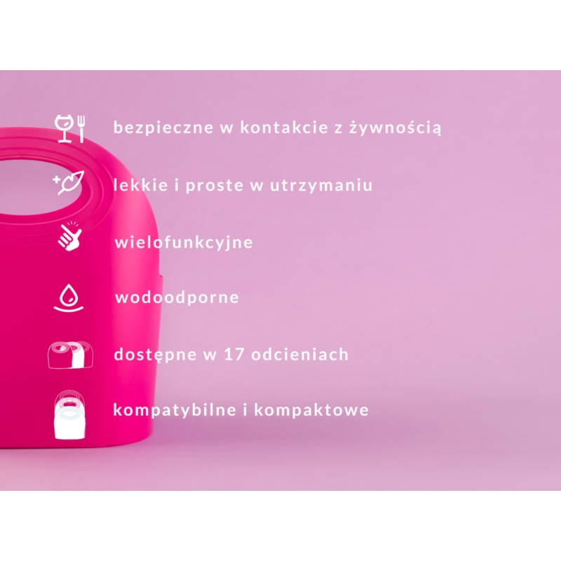 Koszyk na zakupy MAXI Flexibag 15L różowy