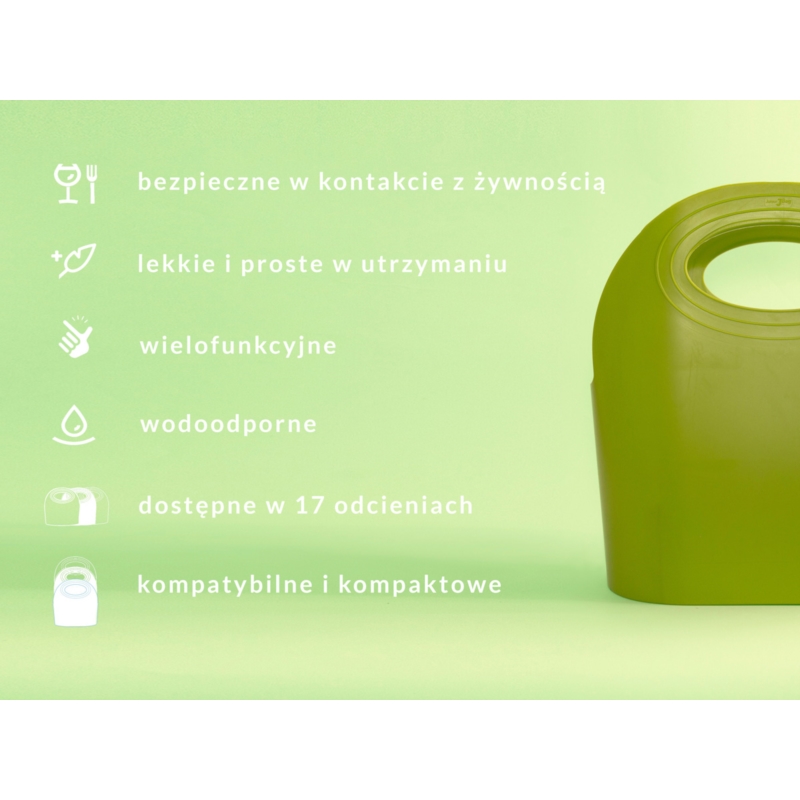 Koszyk na zakupy MAXI Flexibag 15L groszkowy