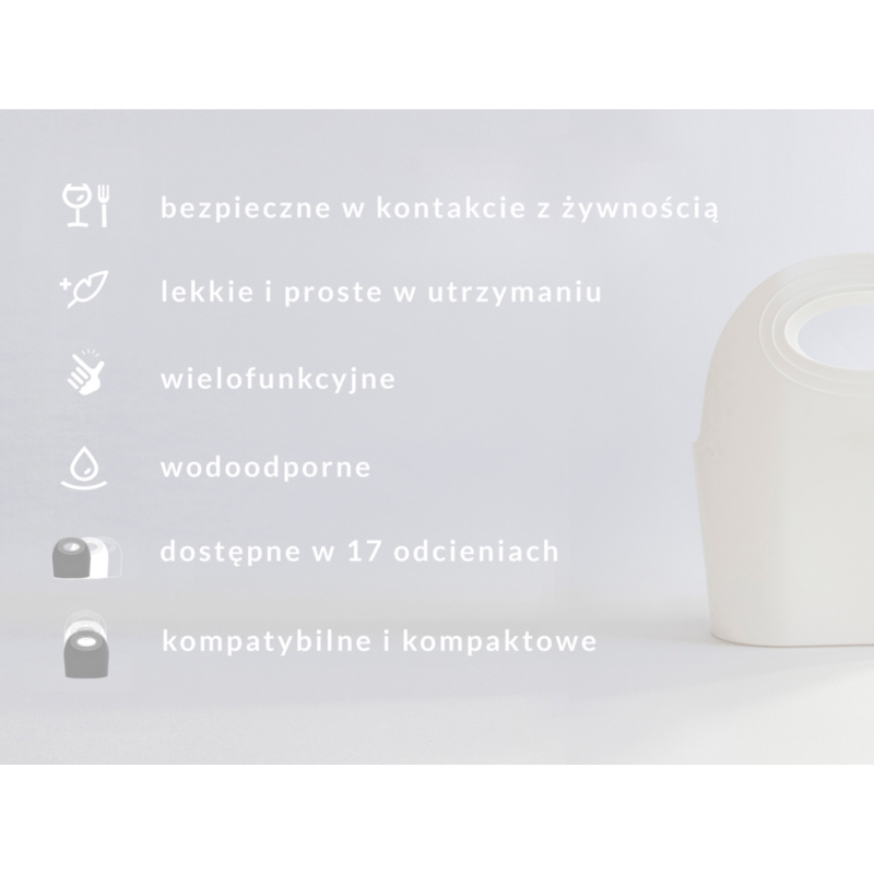 Koszyk sklepowy MINI Flexibag 4,5L bezbarwny