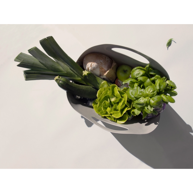 Koszyk sklepowy MINI Flexibag 4,5L srebrny