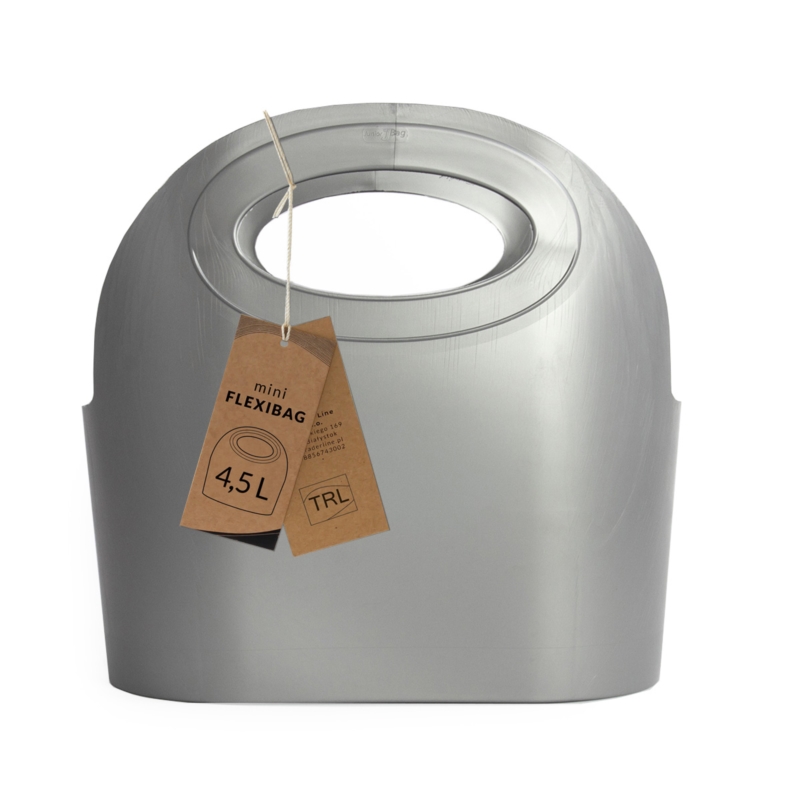 Koszyk sklepowy MINI Flexibag 4,5L srebrny