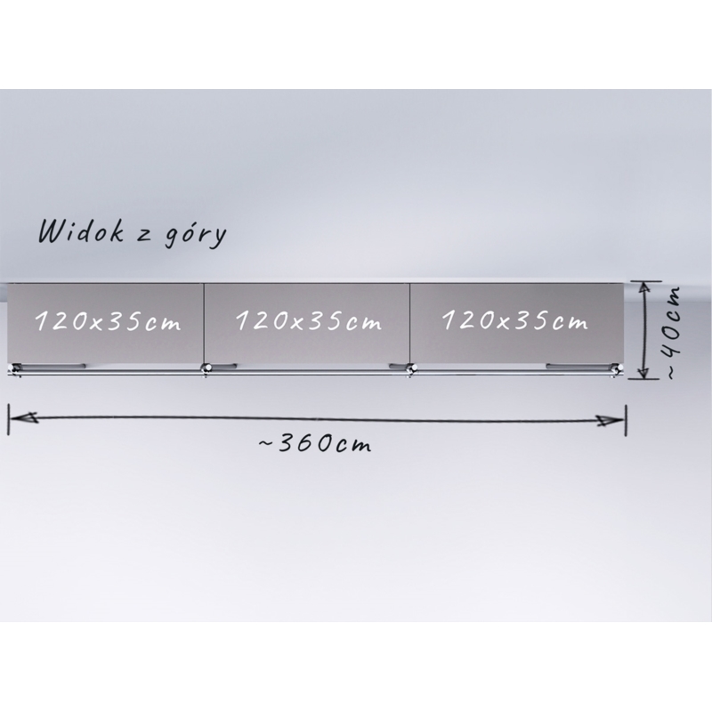 Wieszak odzieżowy, sklepowy, z półką, chrom