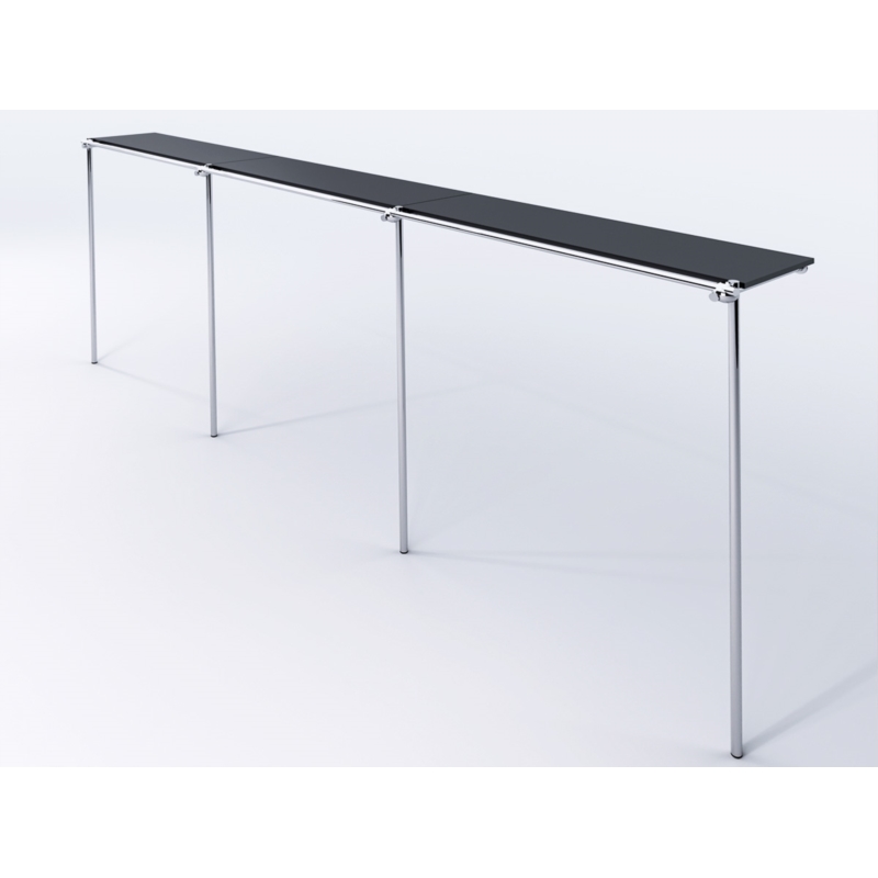 Wieszak odzieżowy, sklepowy, z półką, chrom