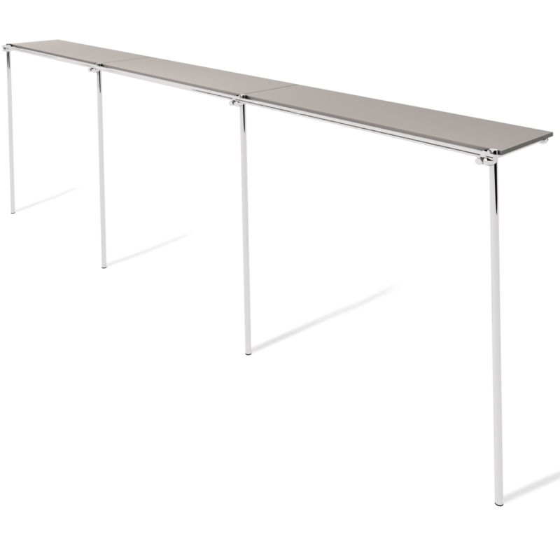 Wieszak odzieżowy, sklepowy, z półką, chrom