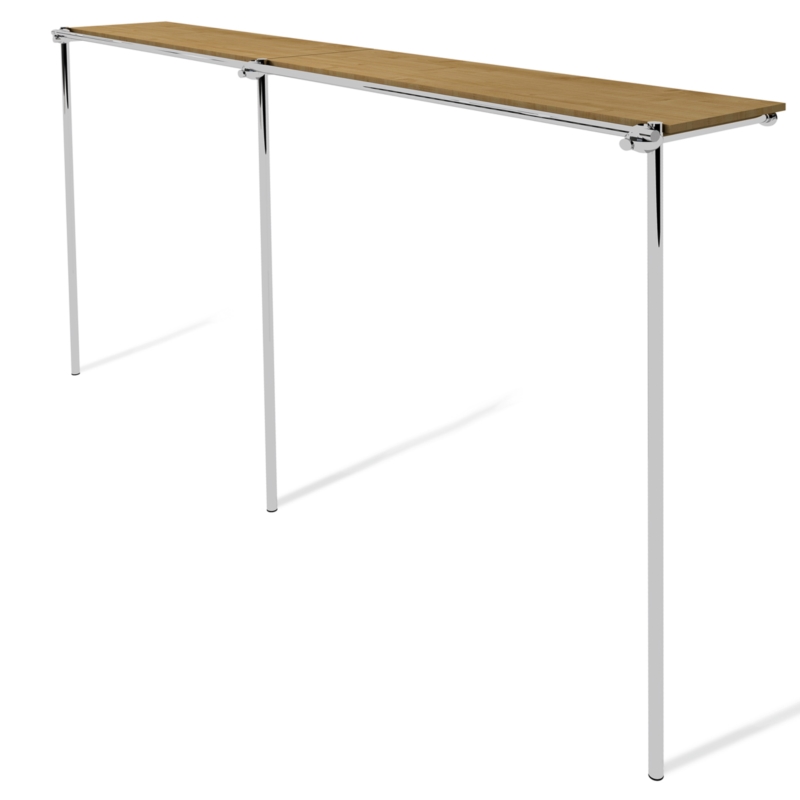 Wieszak do sklepu odzieżowgo z górną półką