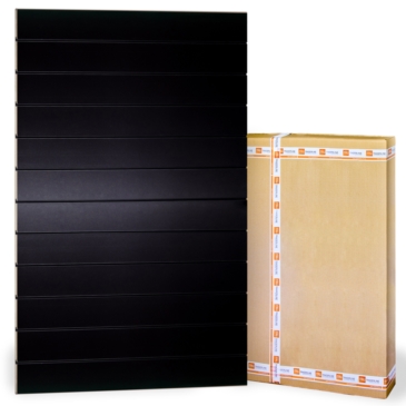 Panel Spacewall 100x180cm, Czarny, wsuwki co 10 cm