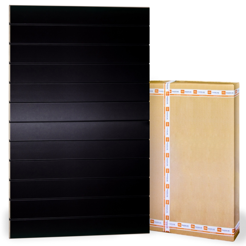 Panel Spacewall 100x180cm, Czarny, wsuwki co 10 cm