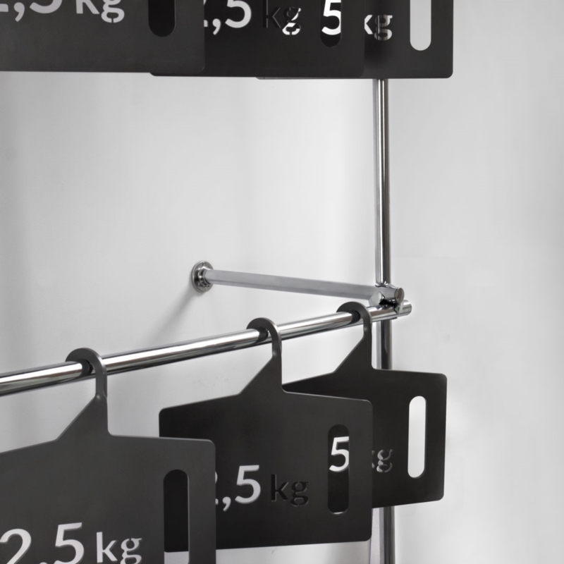 Wieszak odzieżowy, do sklepu, 120x40x200, chrom