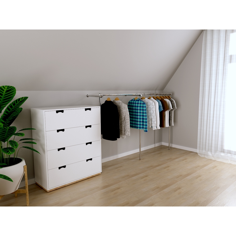 Wieszak na ubrania do garderoby 240x40x150cm