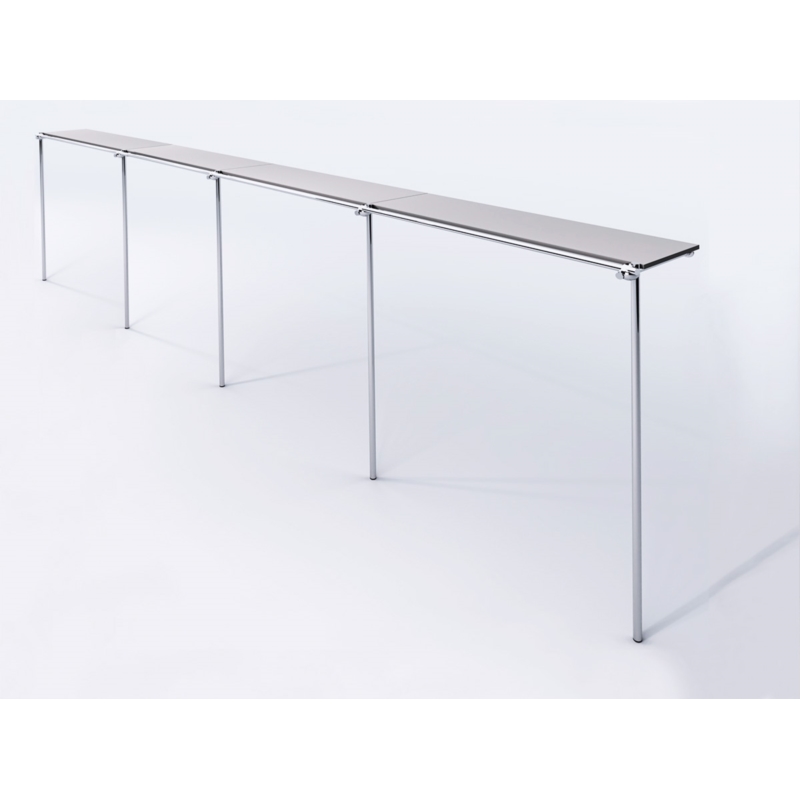 Wieszak odzieżowy, sklepowy, z półką, chrom