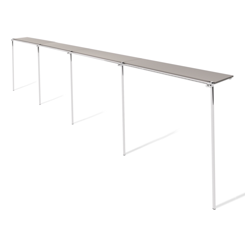 Wieszak odzieżowy, sklepowy, z półką, chrom