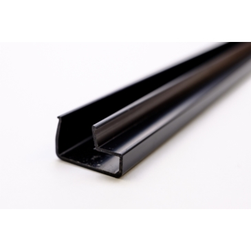 Wsuwka plastikowa L, czarna, system Spacewall