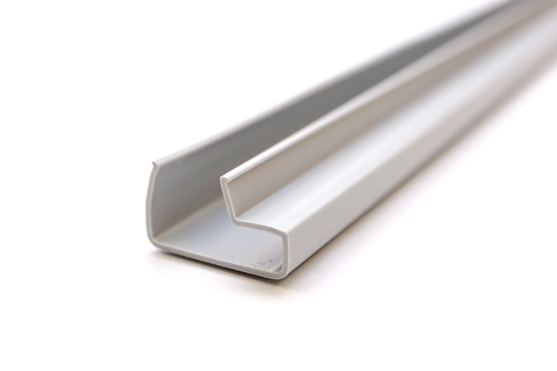 Wsuwka plastikowa L, szara, system Spacewall