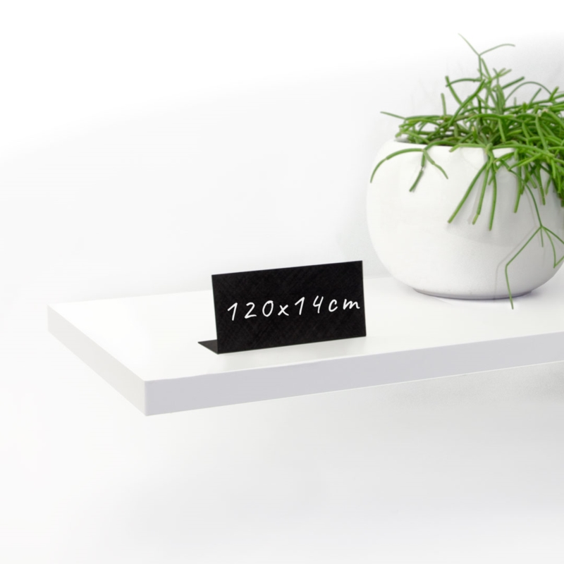 Półka meblowa ścienna śnieżnobiała