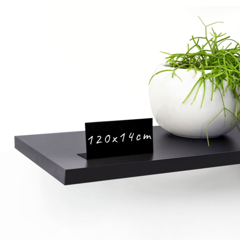 Półka meblowa ścienna ciemnoszara