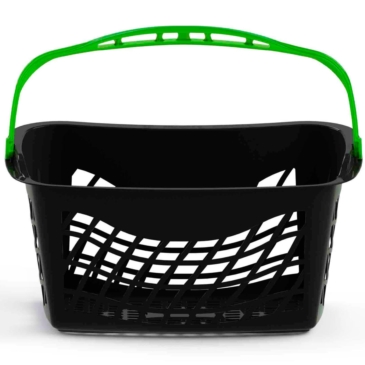 EURO BASKET koszyk sklepowy 26L czarny