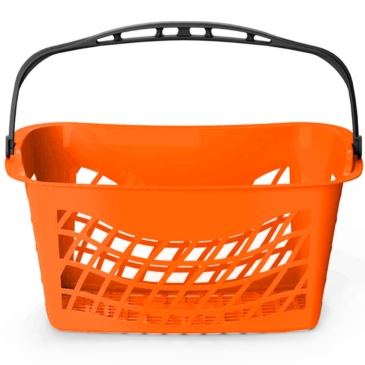 EURO BASKET koszyk sklepowy 26L pomarańczowy