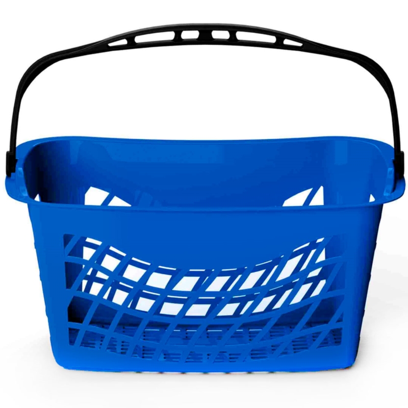 EURO BASKET koszyk sklepowy 26L granatowy